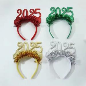 2025 New Year Hair Hoop Christmas Party Headband Kids Headdress (CFHA25018) 