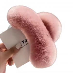 Fashion Cute Rabbit Hair Back Head Hairpin Clip Plush Headdress(CFHA25007)