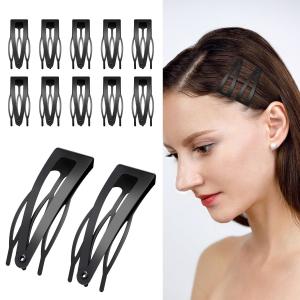 Fashion Hairpins Bangs Comb Hairclip Metal Button BB Clip(CFHA25008)